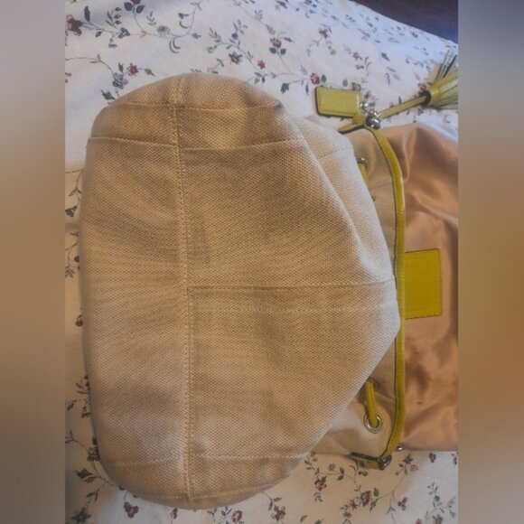 Coach Avery Canvas Drawstring Satchel Bag F28913 - Picture 11 of 15